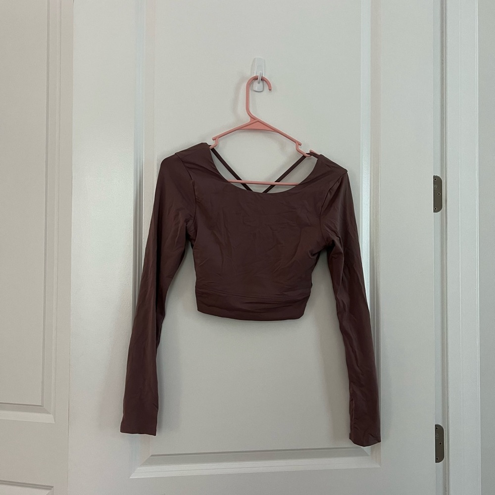 Halara Long Sleeve Cropped Athletic Top